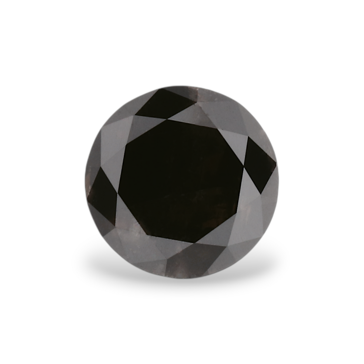 1.03 Carat Natural Black Round Diamond GIA
