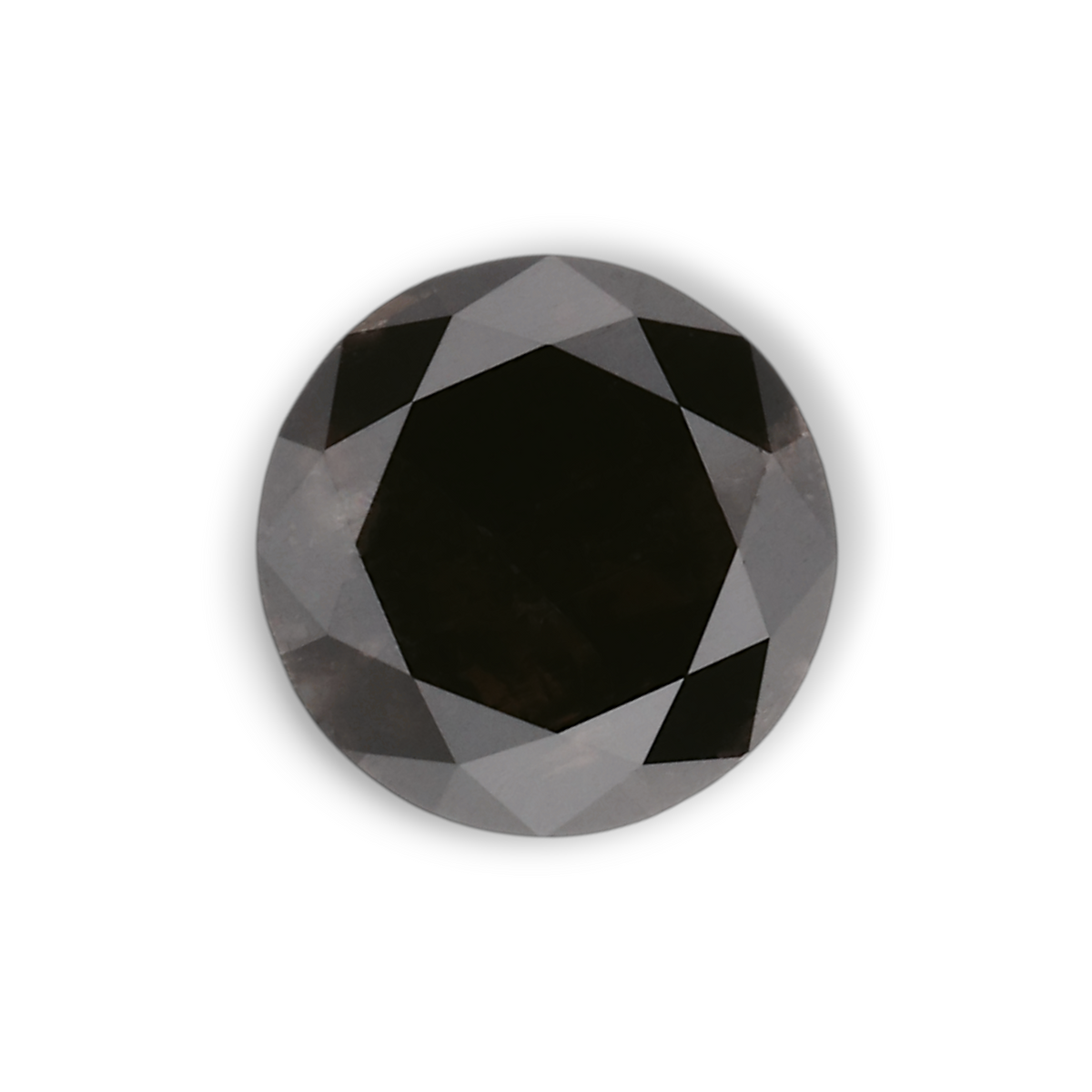 1.03 Carat Natural Black Round Diamond GIA