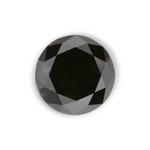 1.03 Carat Natural Black Round Diamond GIA