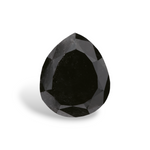 1.17 Carat Natural Black Pear Diamond GIA