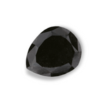 1.17 Carat Natural Black Pear Diamond GIA