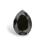 0.97 Carat Natural Black Pear Diamond GIA
