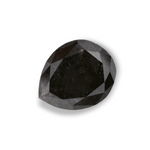 1.24 Carat Natural Black Pear Diamond GIA