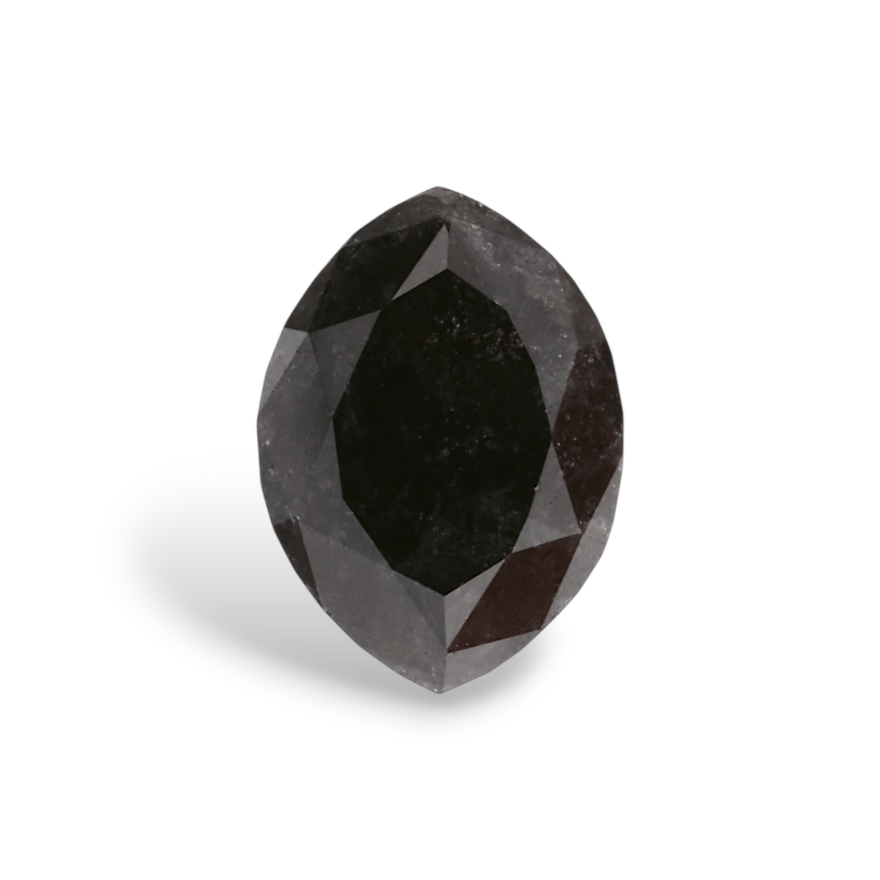 0.99 Carat Natural Black Marquise Diamond GIA