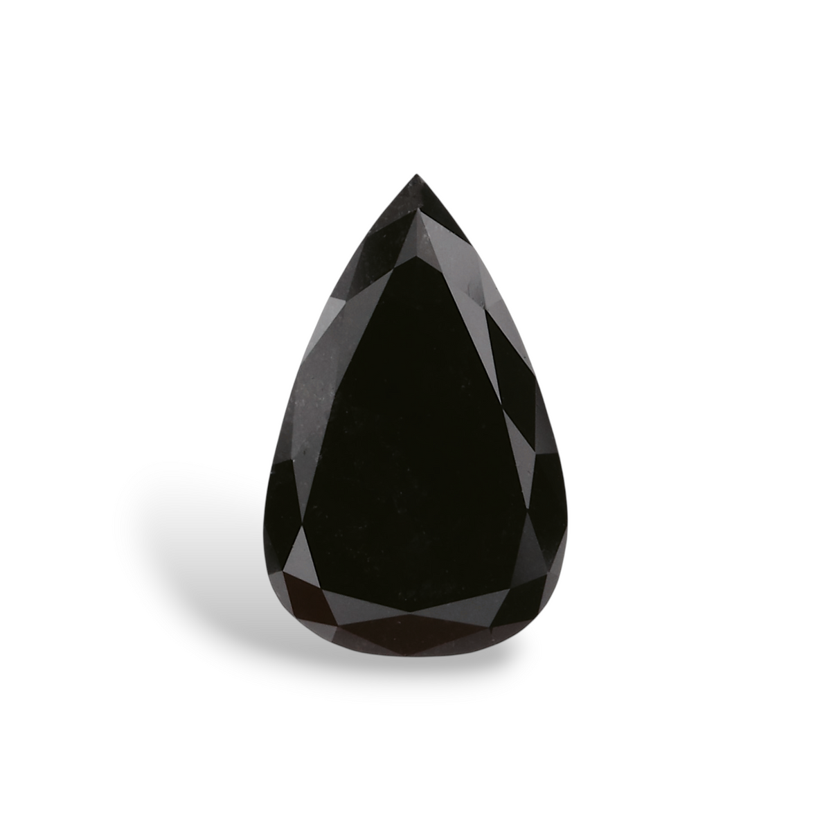 1.14 Carat Natural Black Pear Diamond GIA