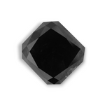 5.52 Carat Natural Black Radiant Diamond GIA