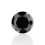 33.88 Carat Black Round Diamond
