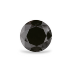 5.41 Carat Black Round Diamond