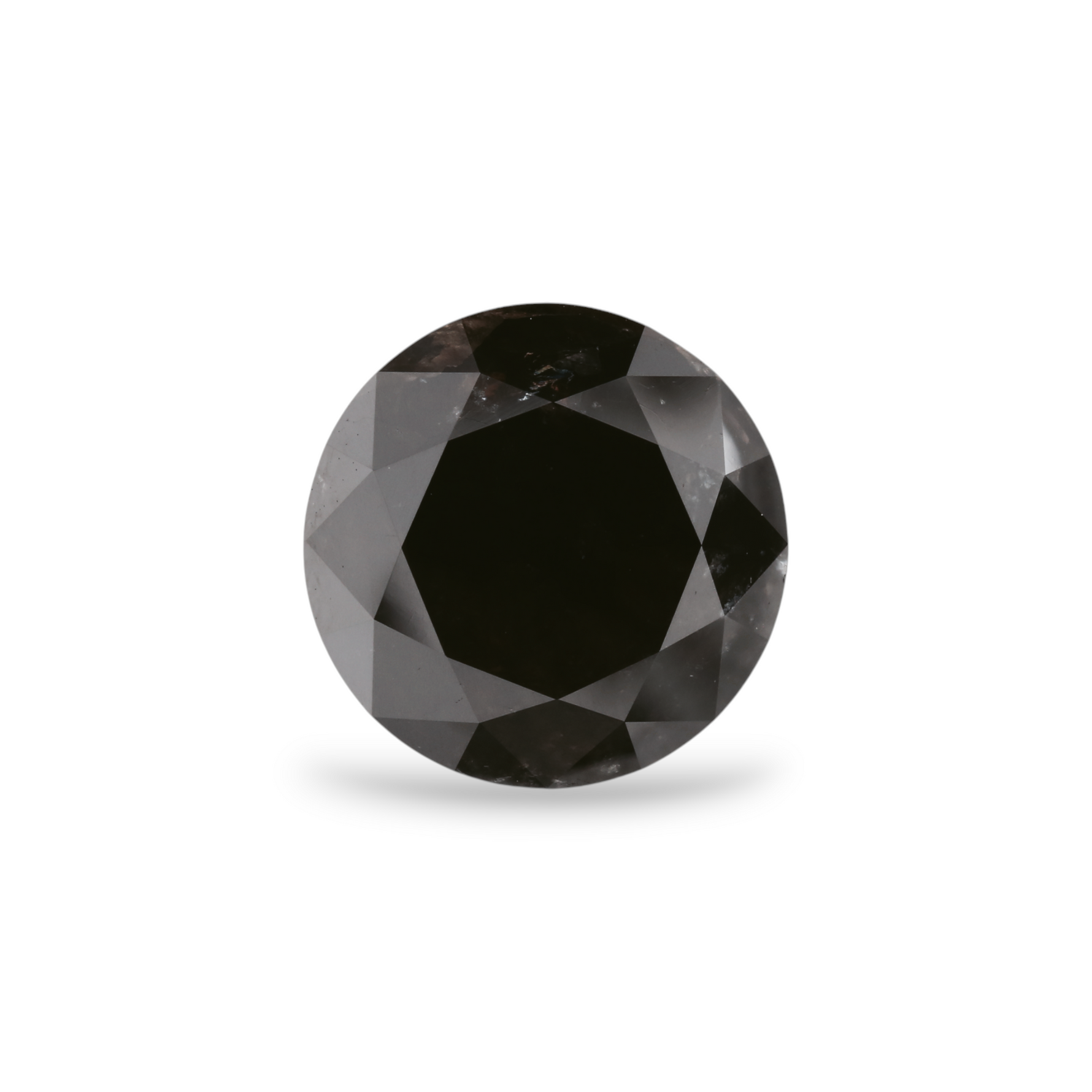 5.41 Carat Black Round Diamond