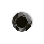5.41 Carat Black Round Diamond