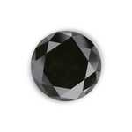3.39 Carat Natural Black Round Diamond GIA