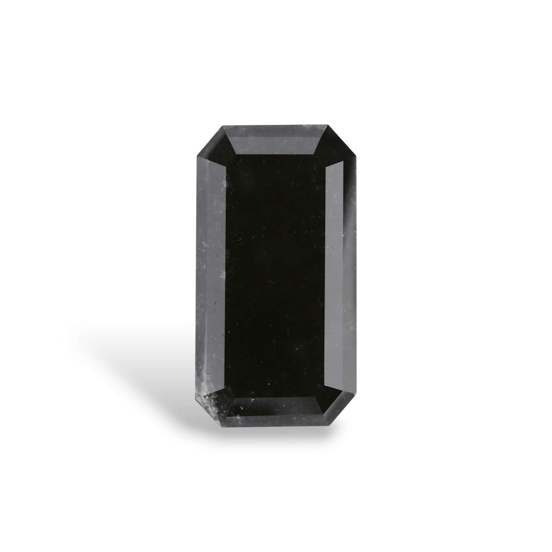 4.44 Carat Natural Black Emerald Diamond GIA