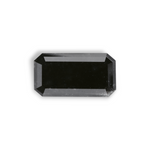 4.44 Carat Natural Black Emerald Diamond GIA