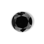 13.21 Carat Natural Black Round Diamond GIA
