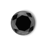 2.71 Carat Natural Black Round Diamond GIA