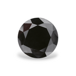 2.25 Carat Natural Black Round Diamond GIA