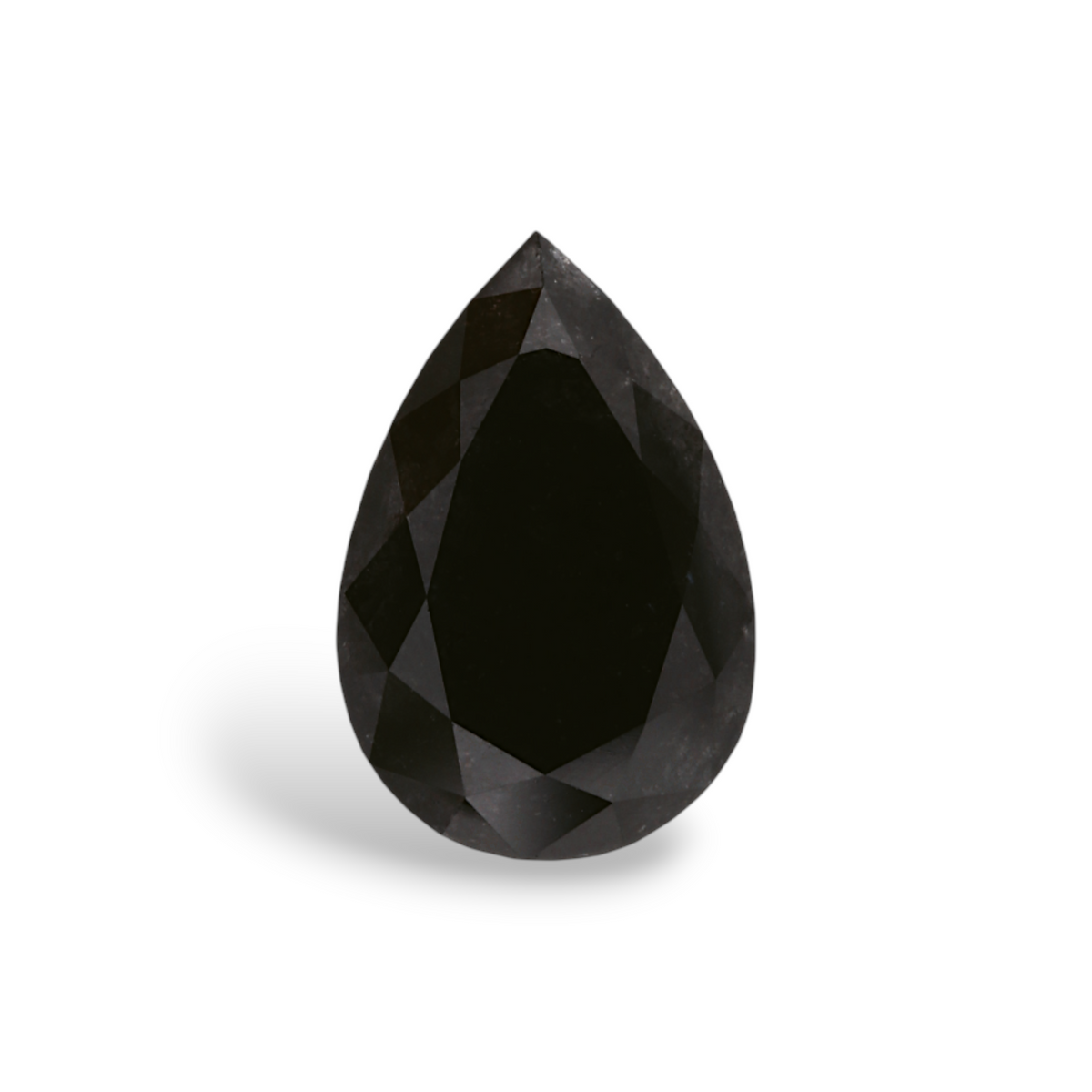 1.86 Carat Natural Black Pear Diamond GIA