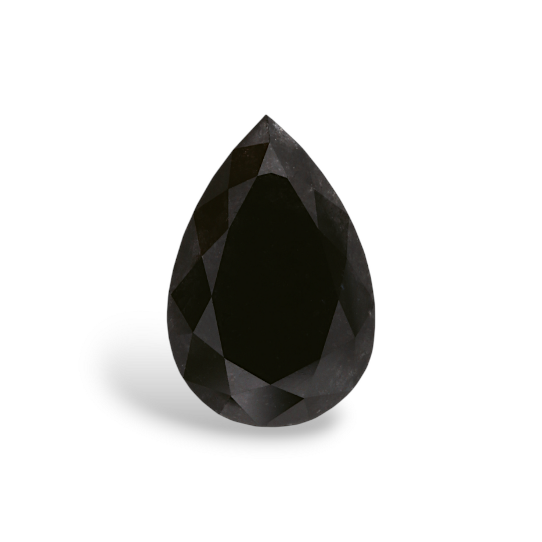 1.86 Carat Natural Black Pear Diamond GIA
