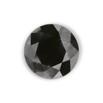 0.99 Carat Natural Black Round Diamond GIA
