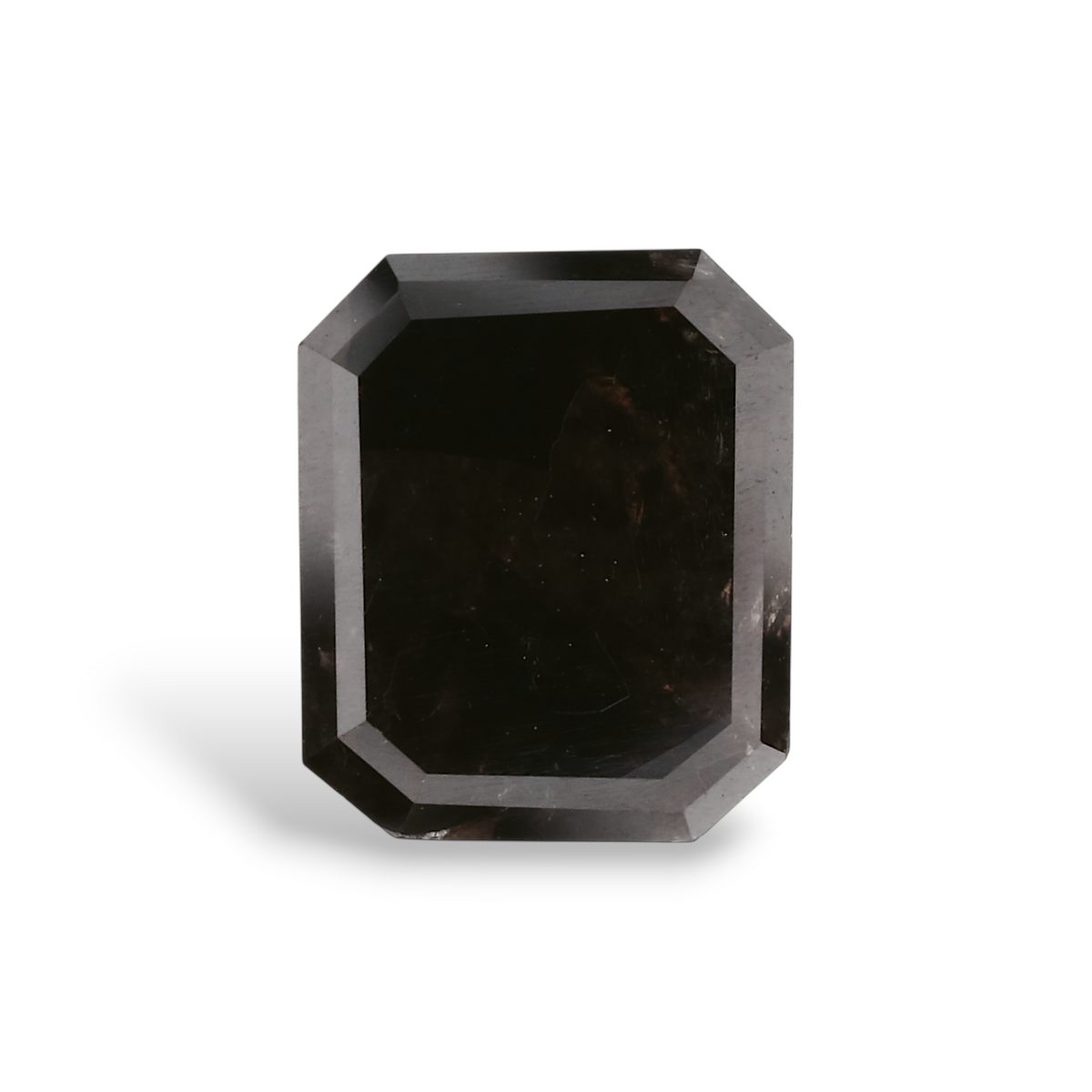 2.22 Carat Natural Black Emerald Diamond GIA