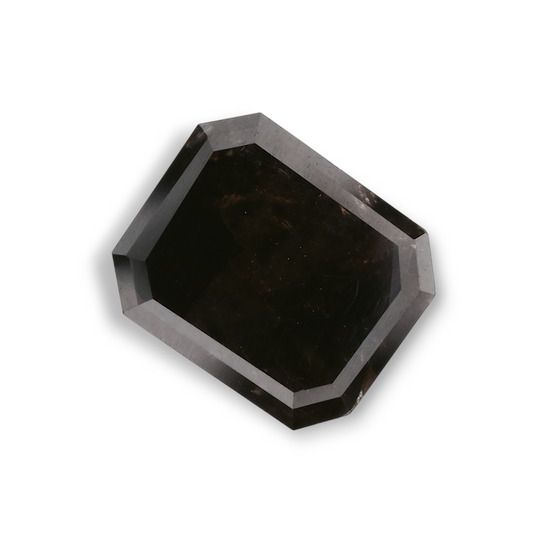 2.22 Carat Natural Black Emerald Diamond GIA