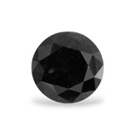 1.41 Carat Natural Black Round Diamond GIA