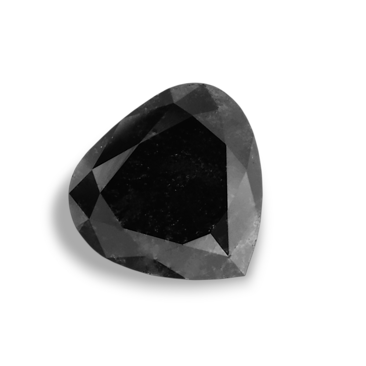 0.49 Carat Natural Black Heart Diamond GIA