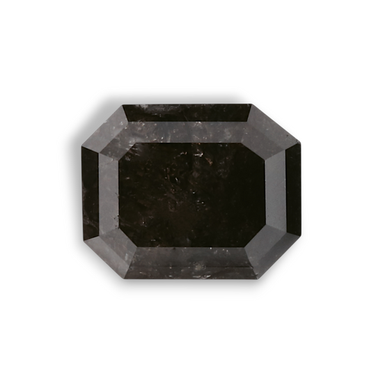 1.13 Carat Natural Black Emerald Diamond GIA