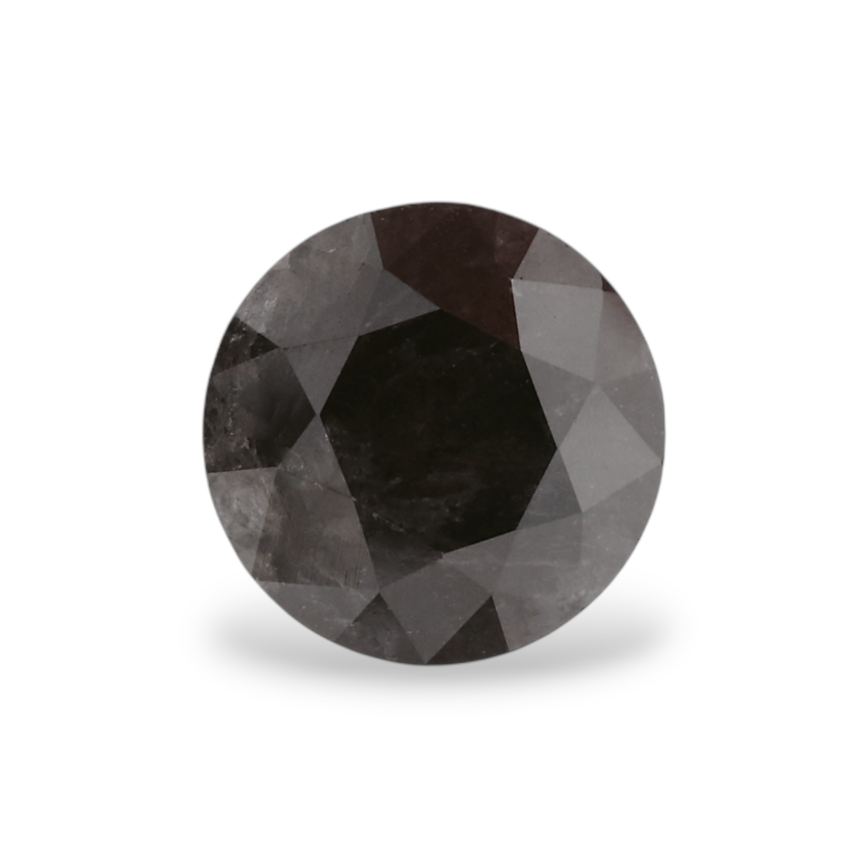 1.02 Carat Natural Black Round Diamond GIA