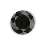 1.03 Carat Natural Black Round Diamond GIA