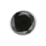 0.98 Carat Natural Black Round Diamond GIA