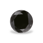 1.11 Carat Natural Black Round Diamond GIA