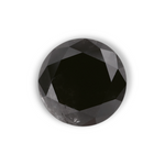 1.11 Carat Natural Black Round Diamond GIA