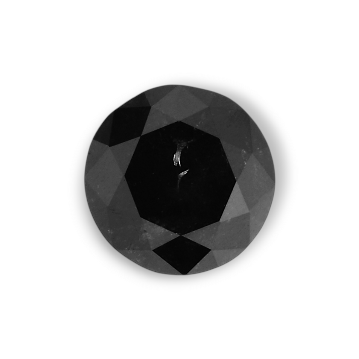 0.4 Carat Natural Black Round Diamond GIA
