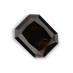1.26 Carat Natural Dark brown Radiant Diamond GIA