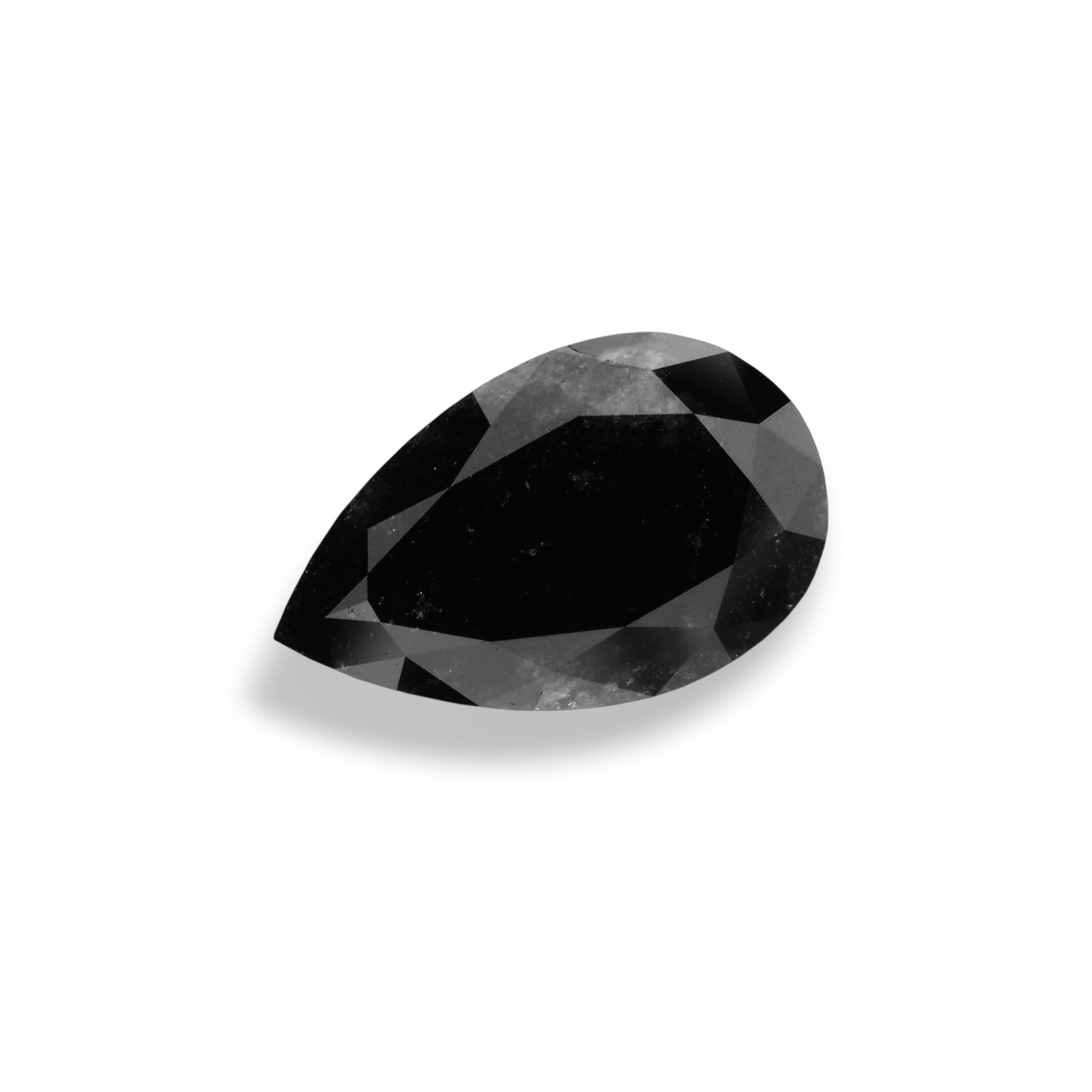 3.6 Carat Black Pear Diamond