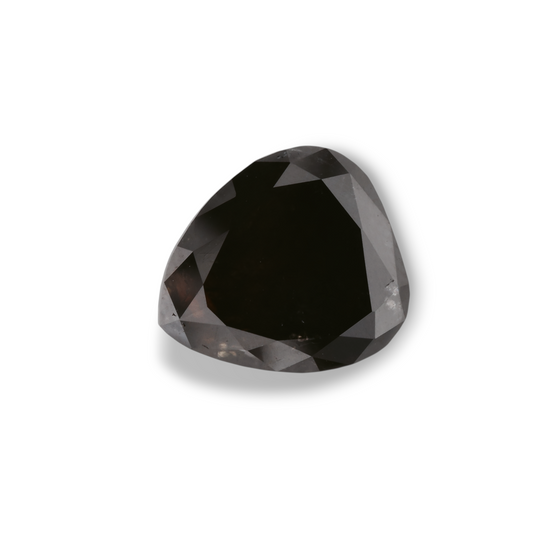4.4 Carat Black Pear Diamond