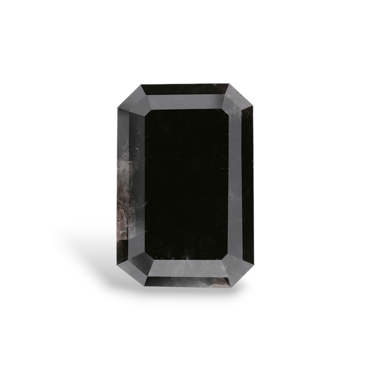5.03 Carat Natural Black Emerald Diamond GIA