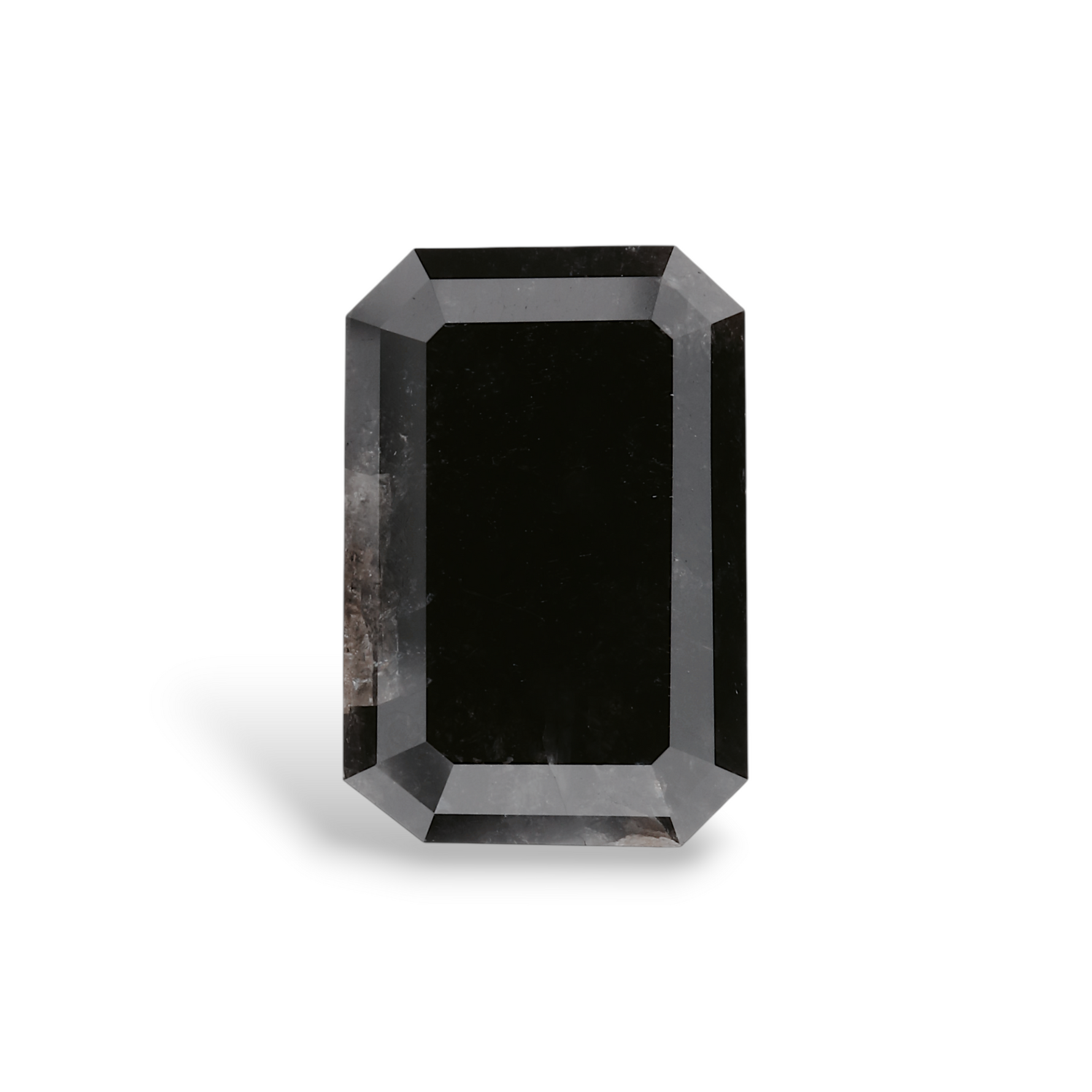 5.03 Carat Natural Black Emerald Diamond GIA