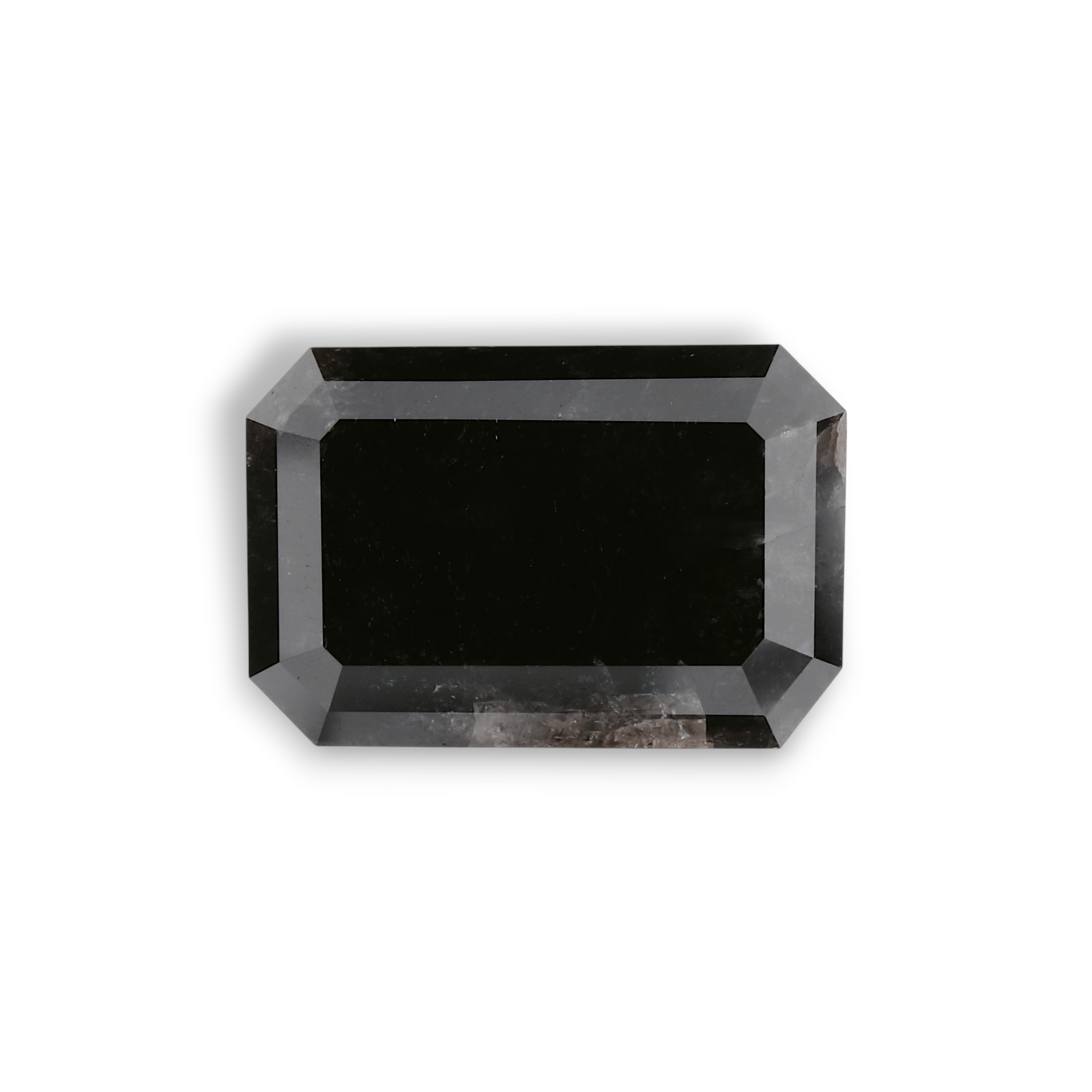 5.03 Carat Natural Black Emerald Diamond GIA