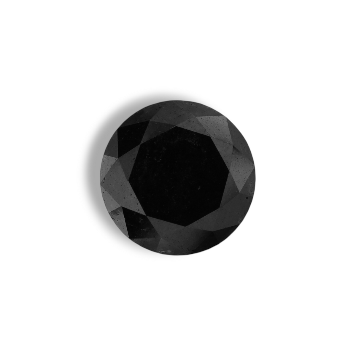 2.83 Carat Black Round Diamond