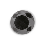 1 Carat Natural Black Round Diamond GIA