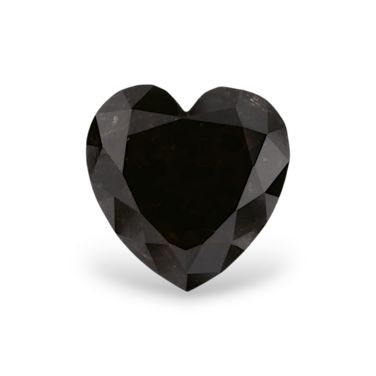 1.74 Carat Natural Black Heart Diamond GIA