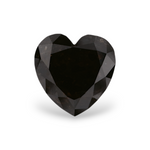 1.74 Carat Natural Black Heart Diamond GIA