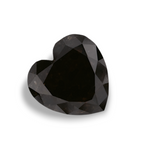 1.74 Carat Natural Black Heart Diamond GIA
