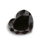 1.58 Carat Natural Black Heart Diamond GIA