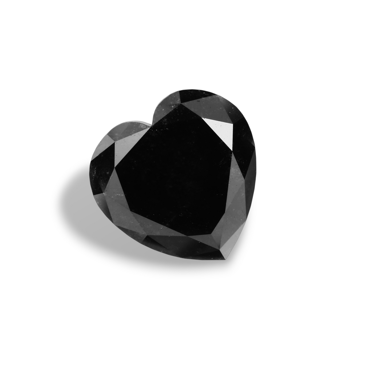 4.58 Carat Black Heart Diamond