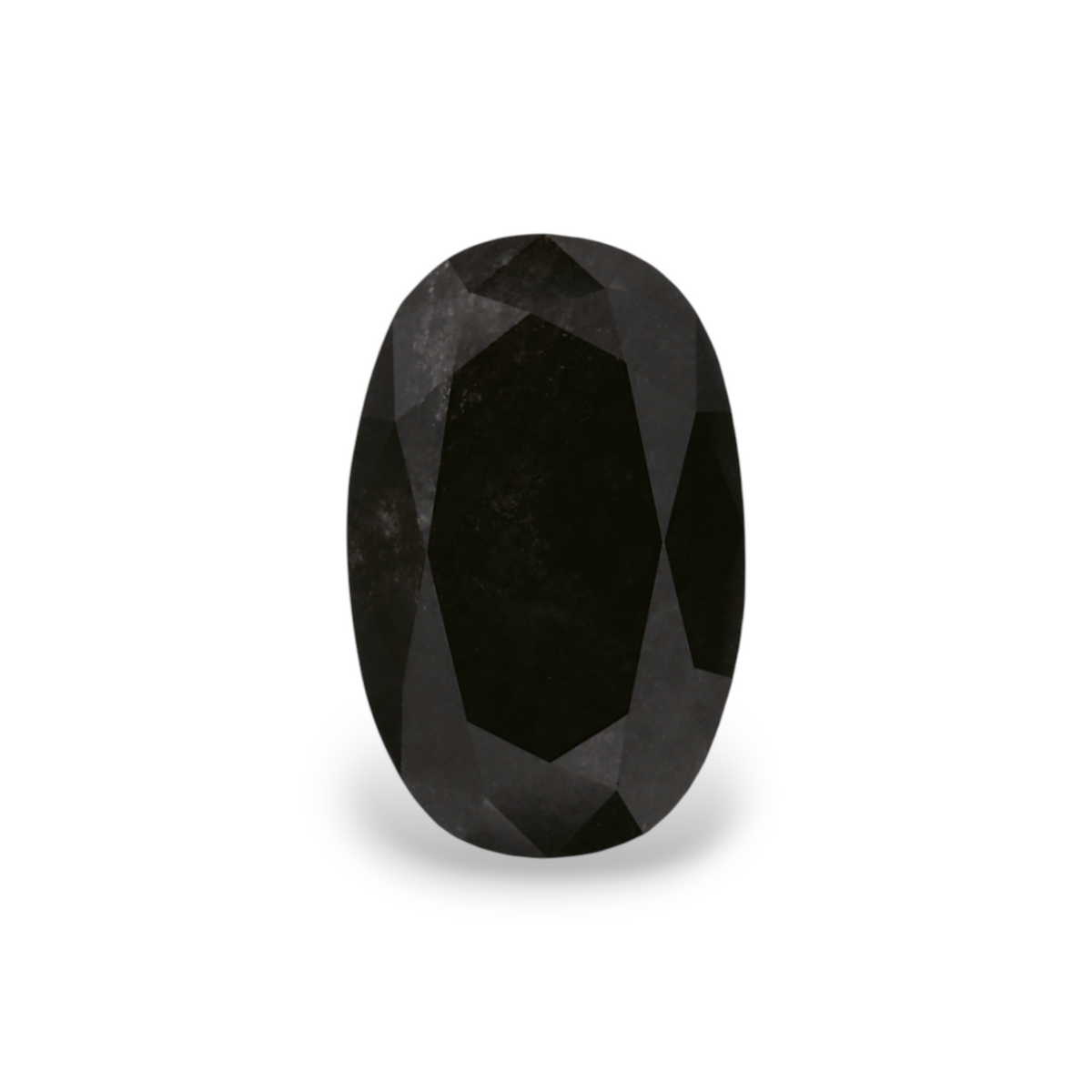1.85 Carat Natural Black Oval Diamond GIA