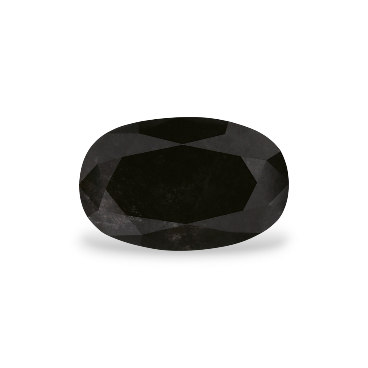 1.85 Carat Natural Black Oval Diamond GIA