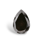 1 Carat Natural Black Pear Diamond GIA